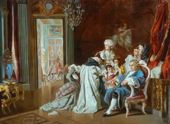 Louis XVI and the Royal Family at the Fall of Versailles, 1878